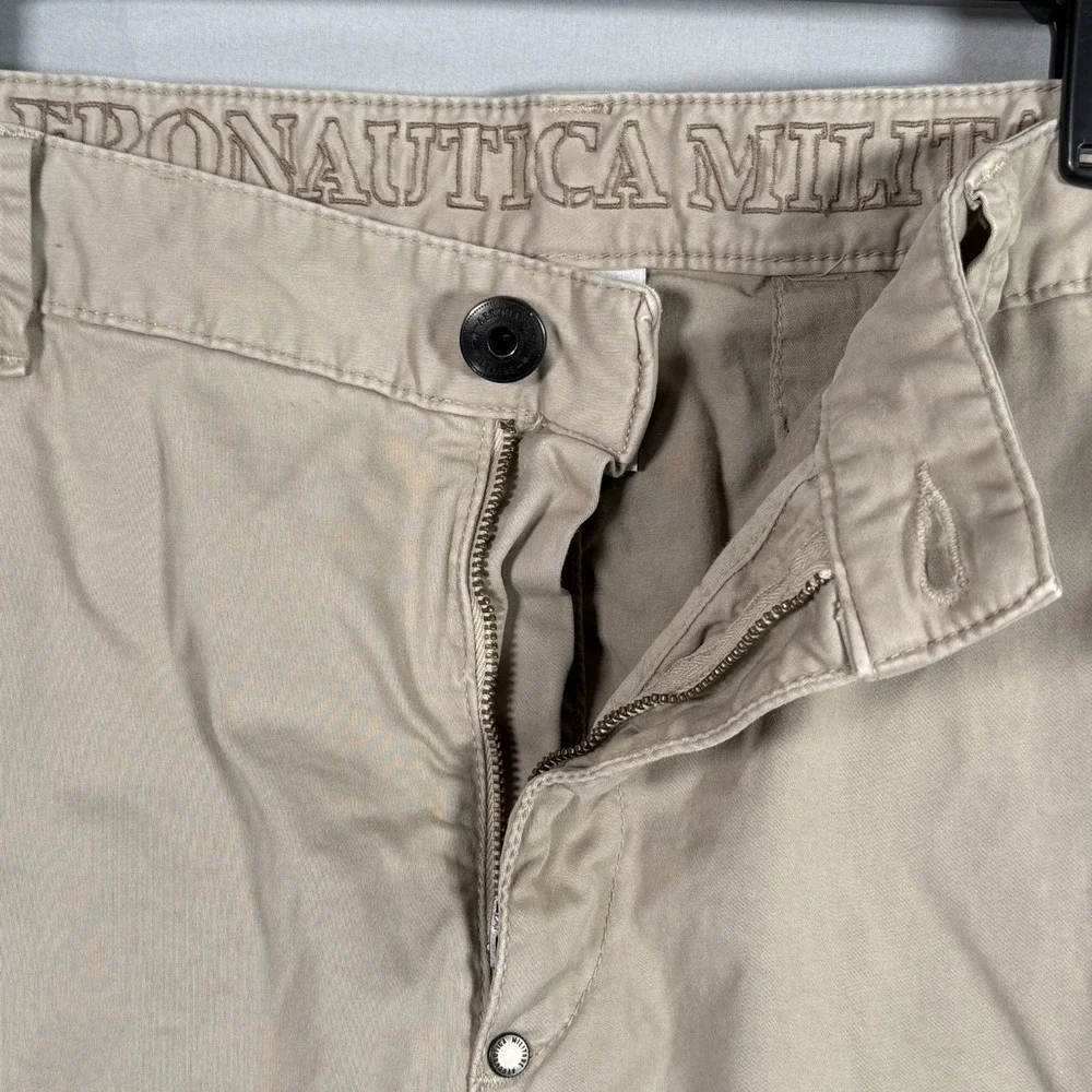 VTG Aeronautica Militare Men's Trousers PA1136 CT1955‎ Beige 56 IT 41/31 US